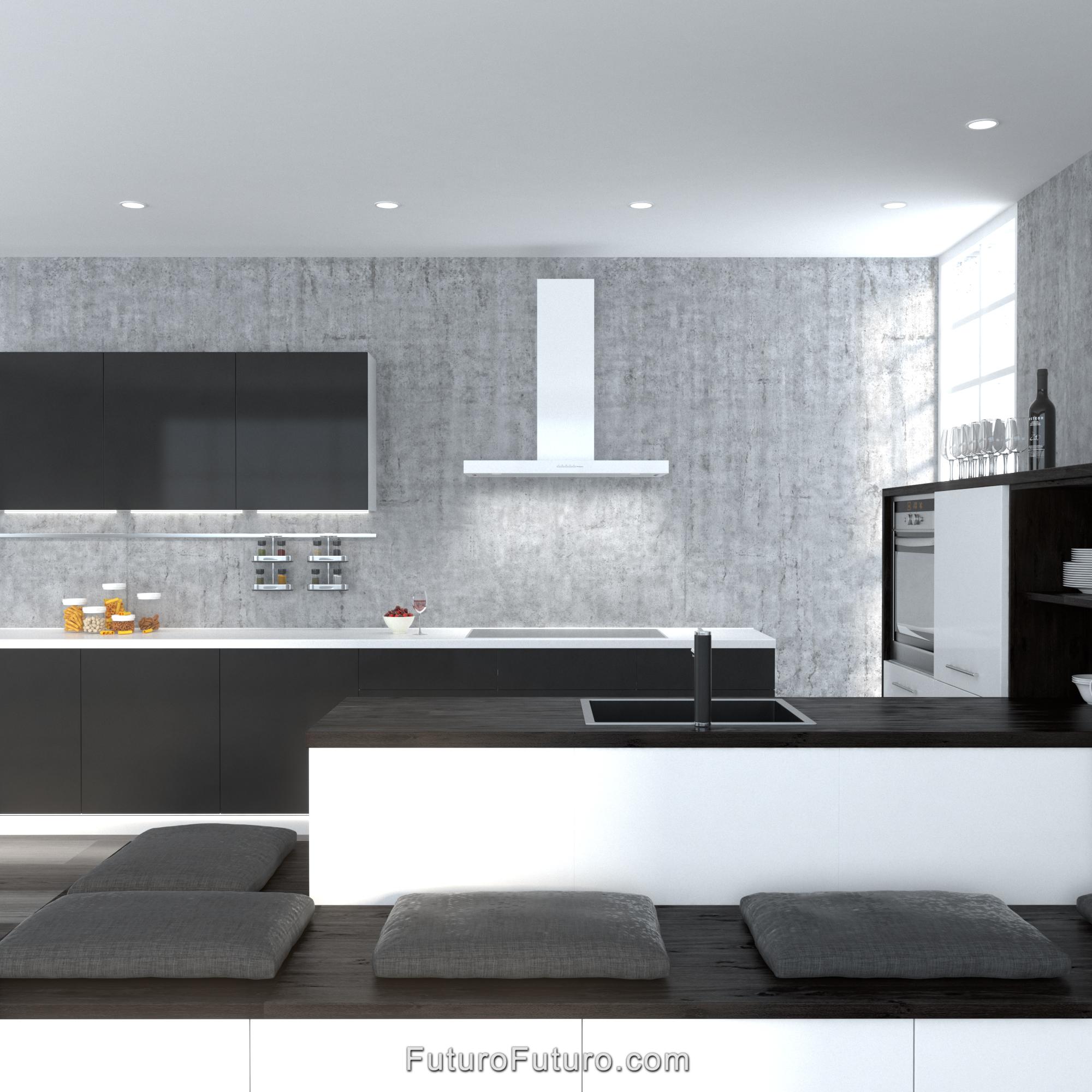 36″ Minimal White Wall Range Hood WL36MINIMALWHT