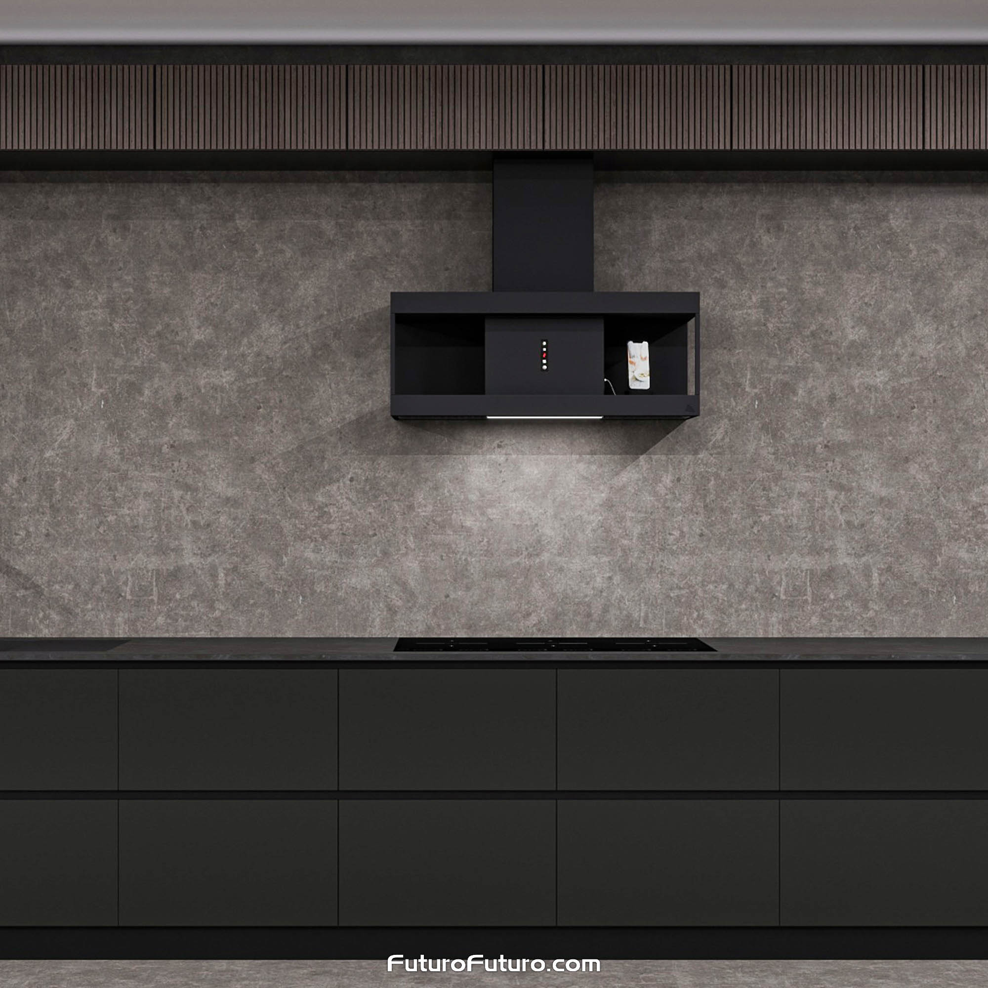36″ Nova Black Wall Range Hood WL36NOVAGM