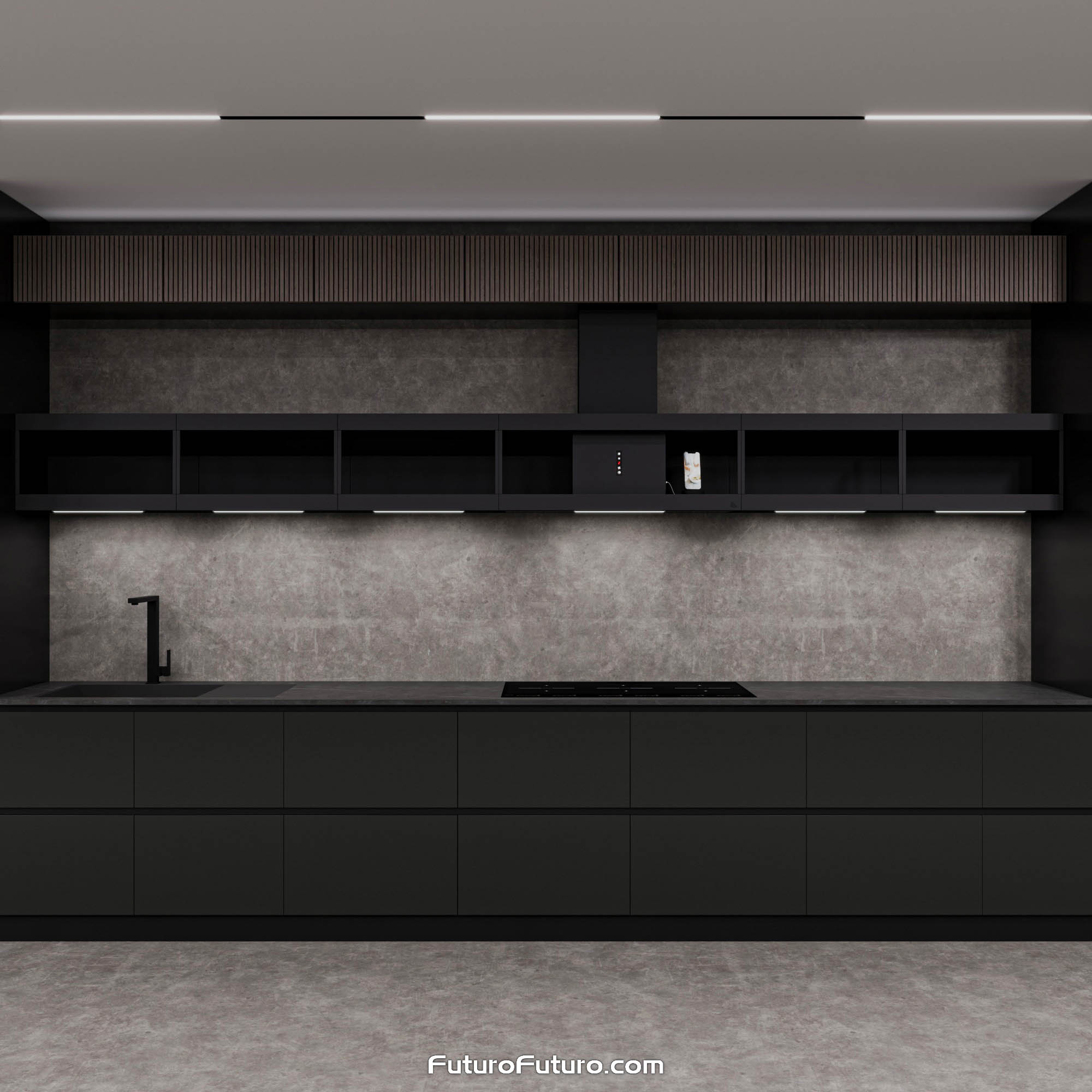 36″ Nova Black Wall Range Hood WL36NOVAGM