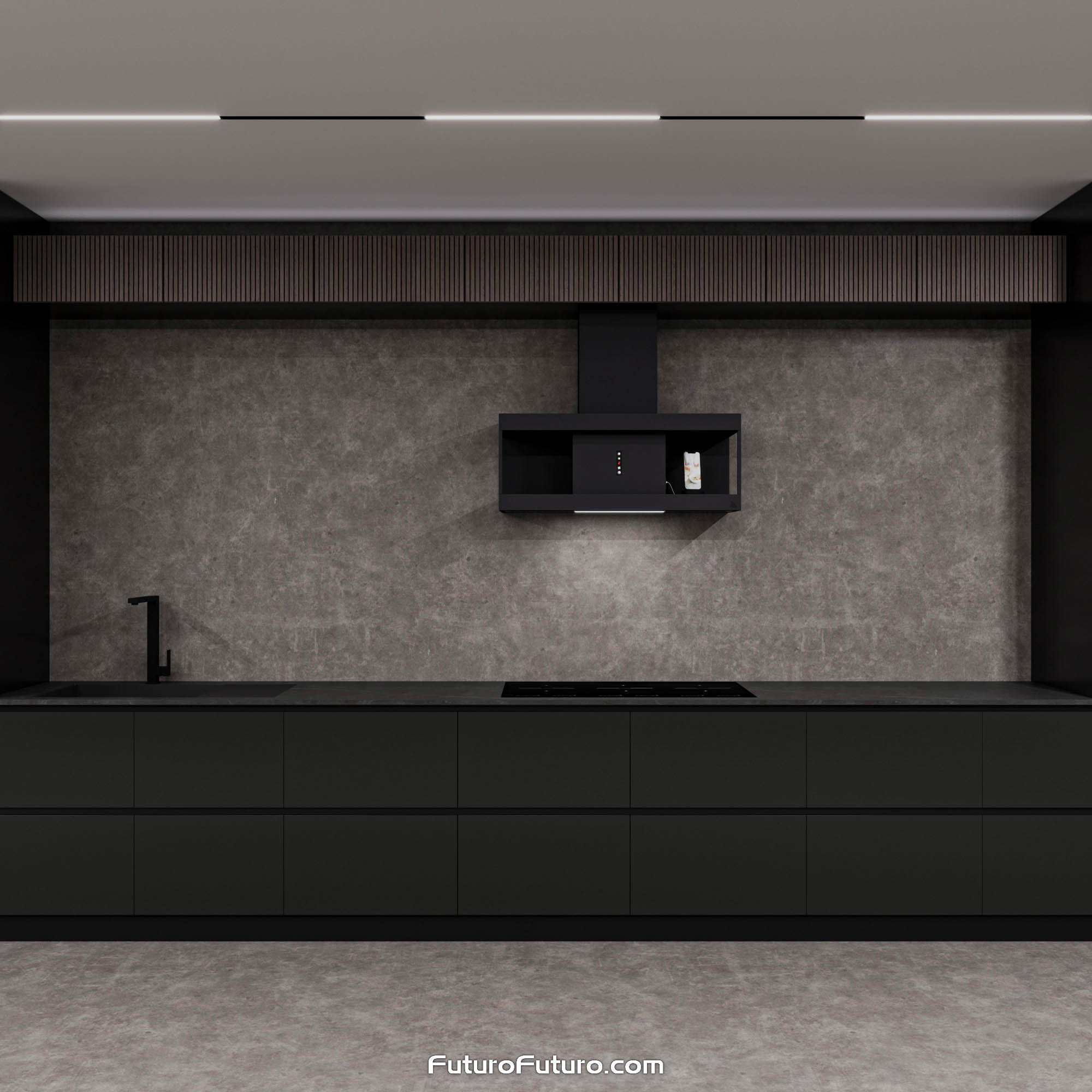 36″ Nova Black Wall Range Hood WL36NOVAGM