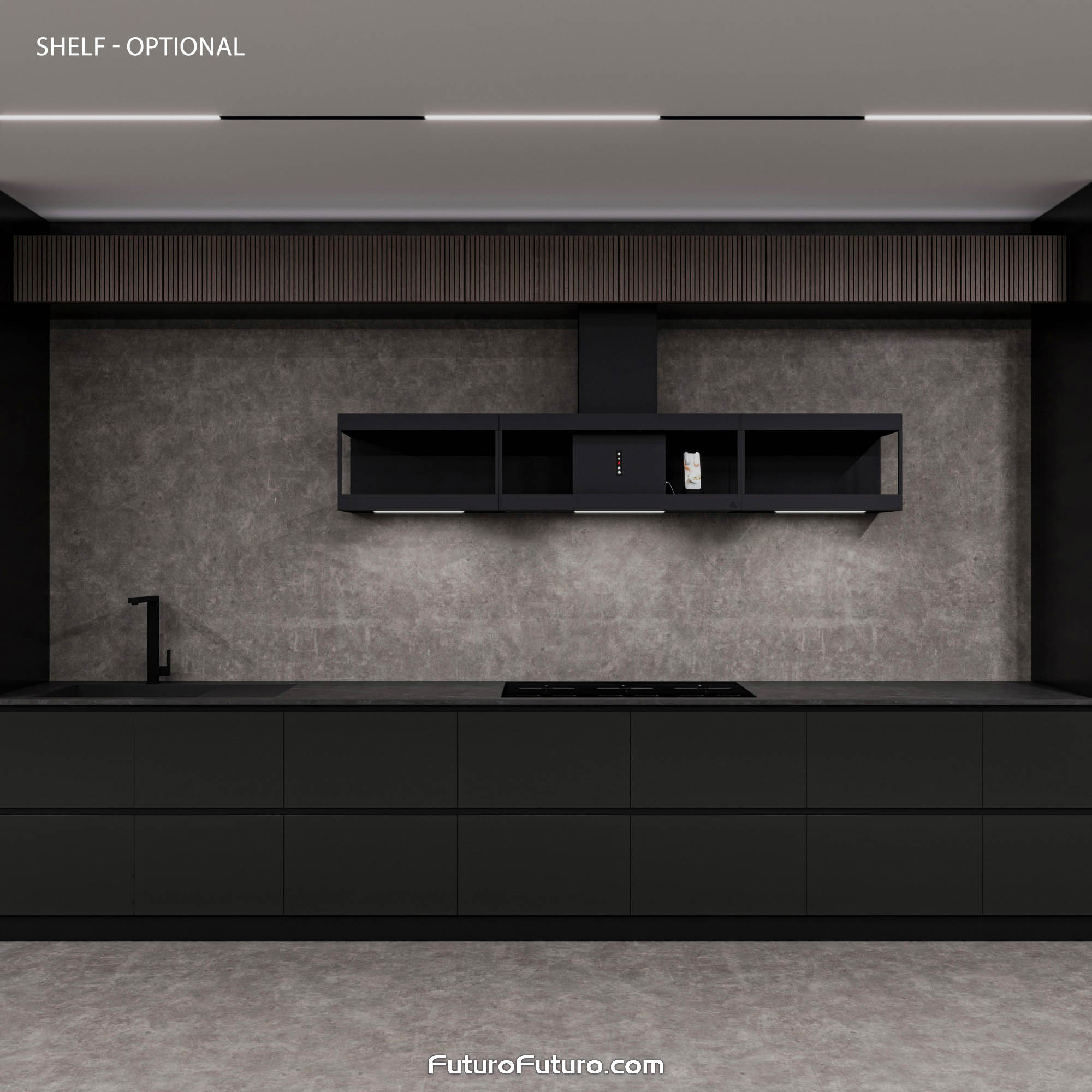 36″ Nova Black Wall Range Hood WL36NOVAGM