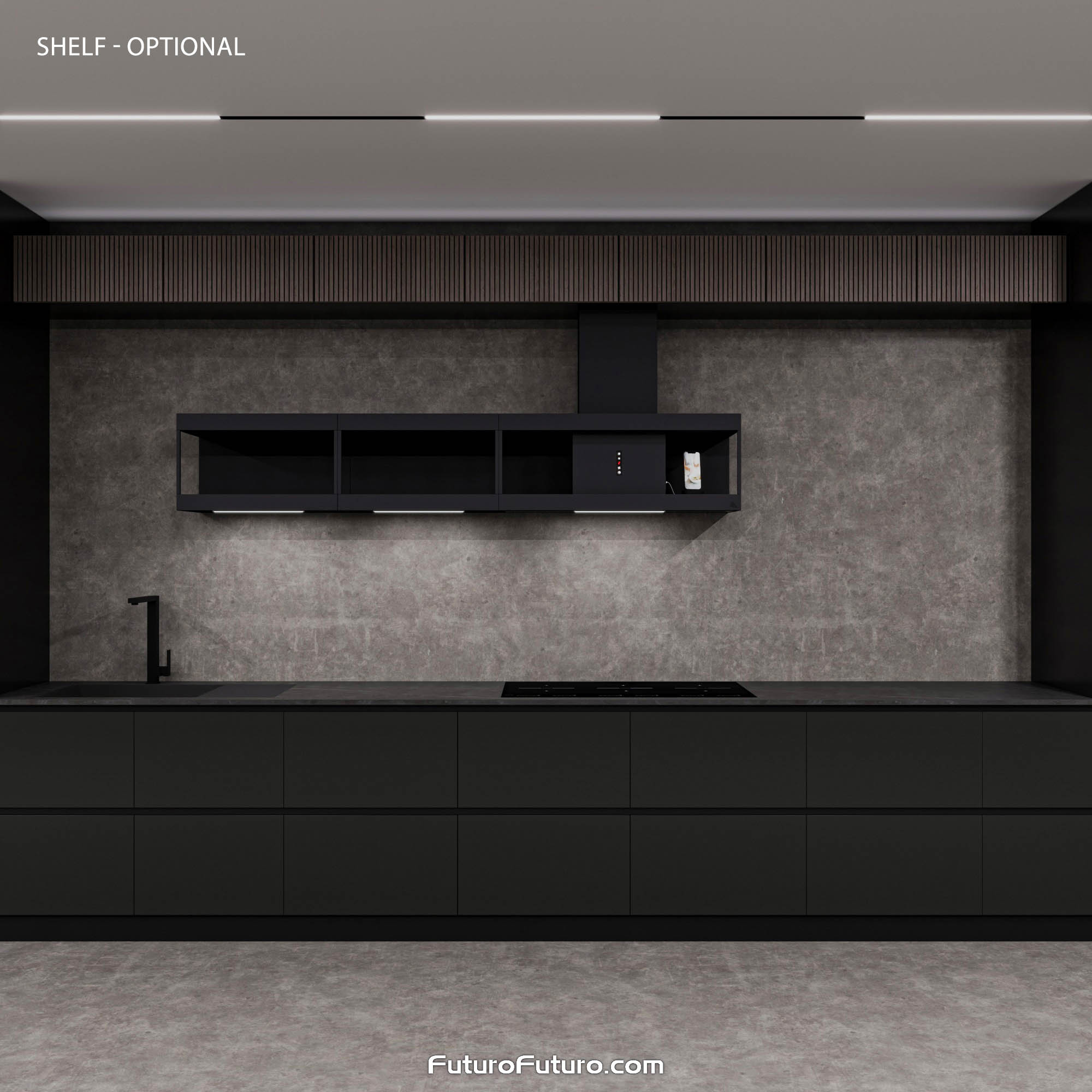 36″ Nova Black Wall Range Hood WL36NOVAGM