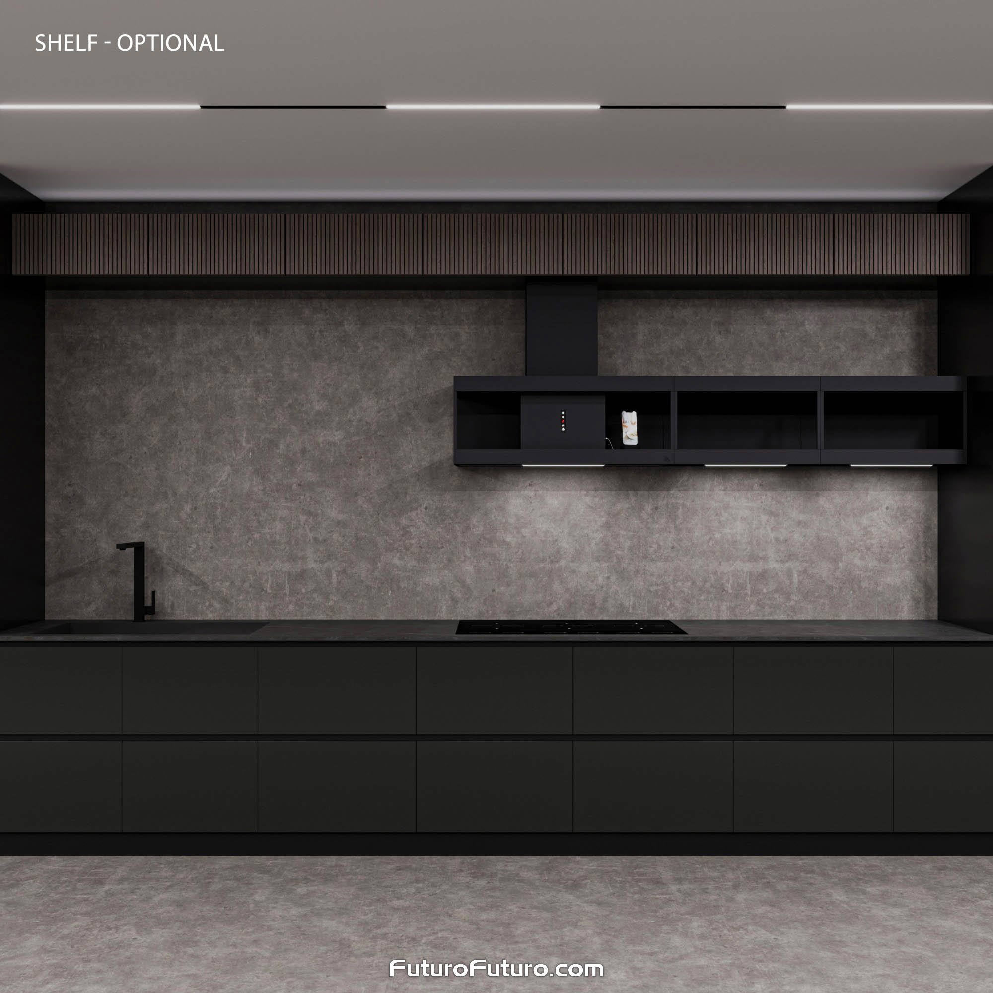 36″ Nova Black Wall Range Hood WL36NOVAGM