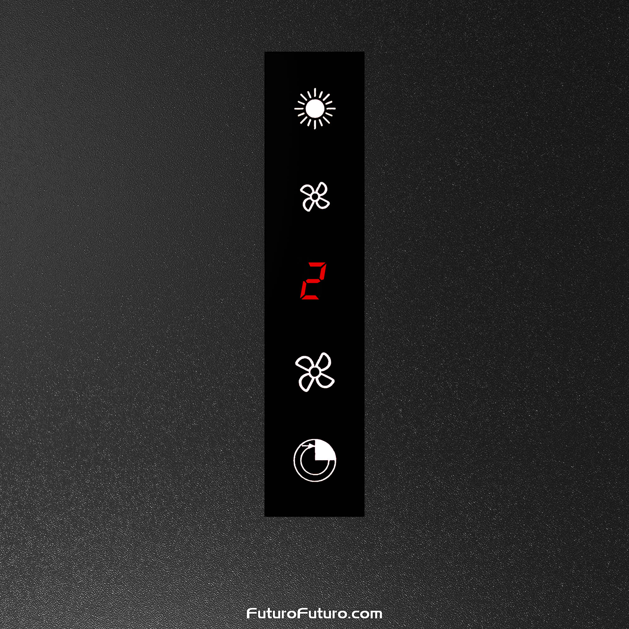 36″ Nova Black Wall Range Hood WL36NOVAGM