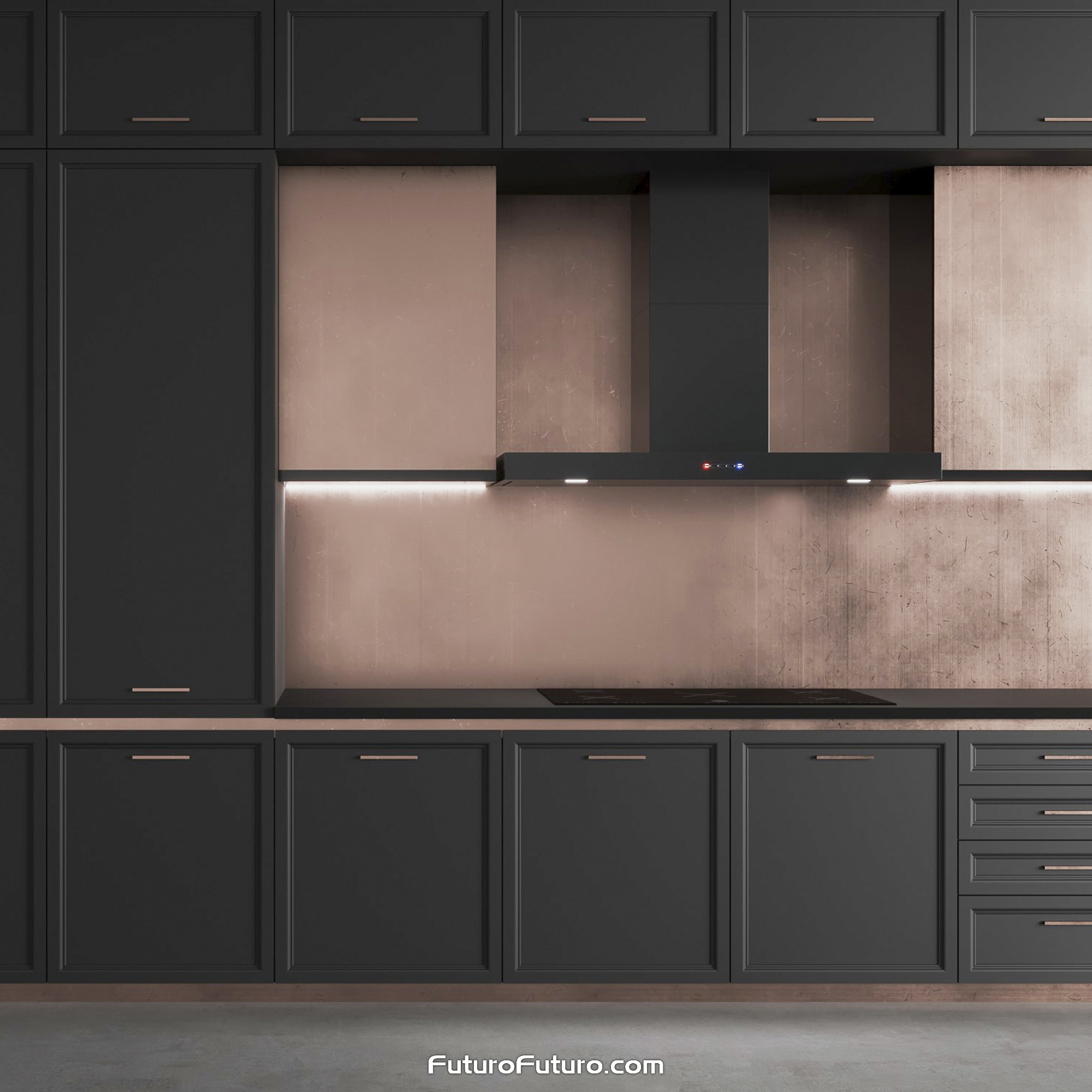 36″ Positano Black Wall Range Hood WL36POSITANOBLK