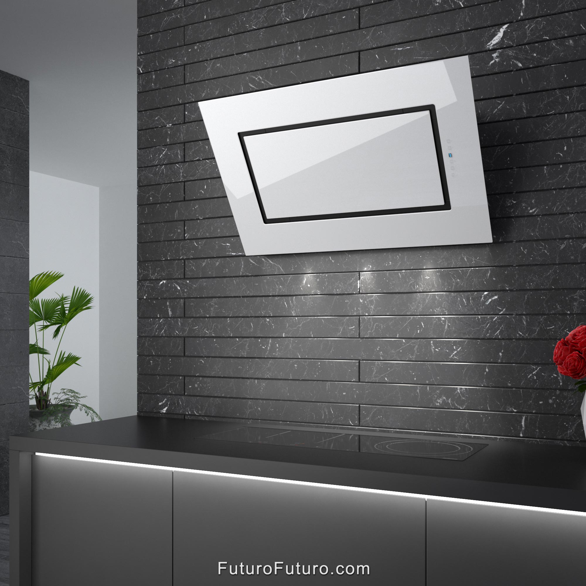 36″ Quest White Wall Range Hood WL36QUESTWHT