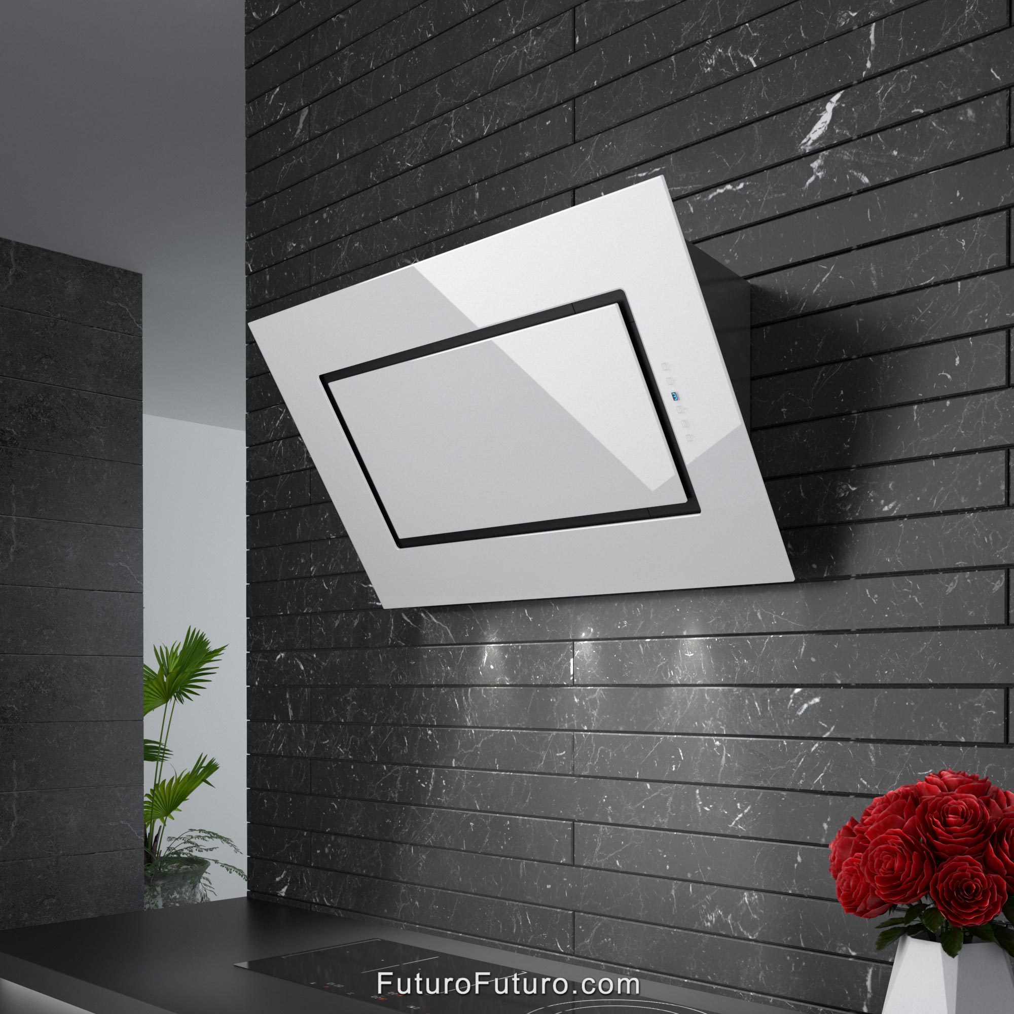 36″ Quest White Wall Range Hood WL36QUESTWHT