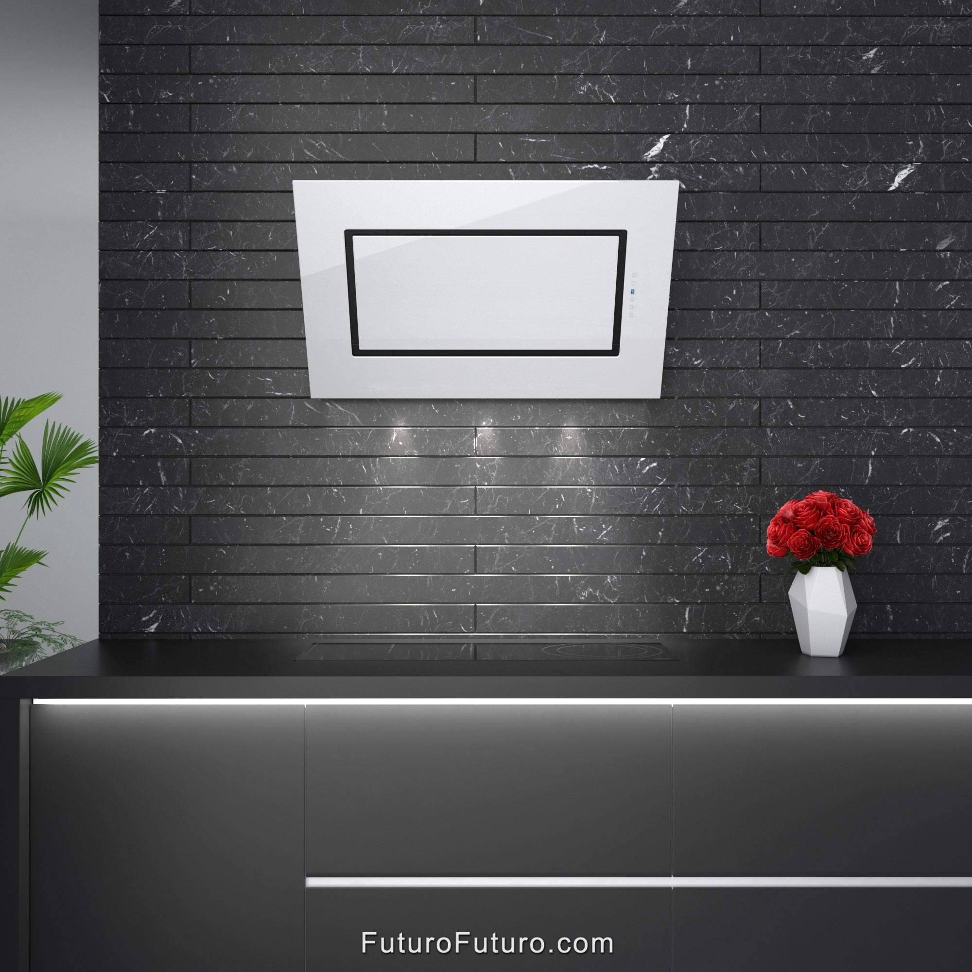 36″ Quest White Wall Range Hood WL36QUESTWHT