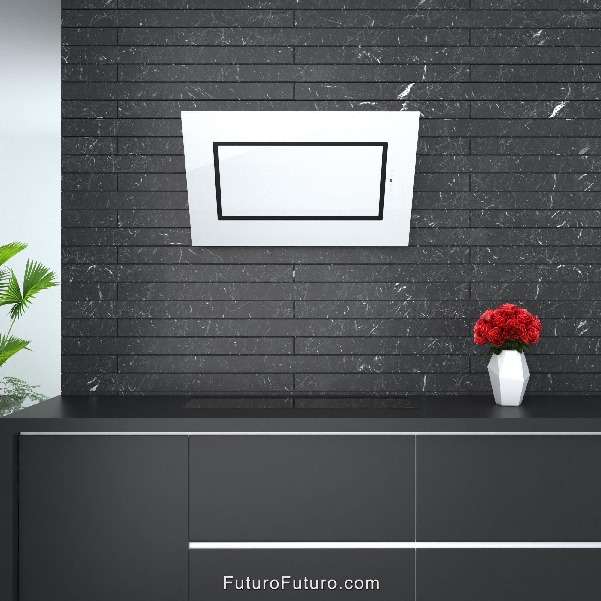 36″ Quest White Wall Range Hood WL36QUESTWHT