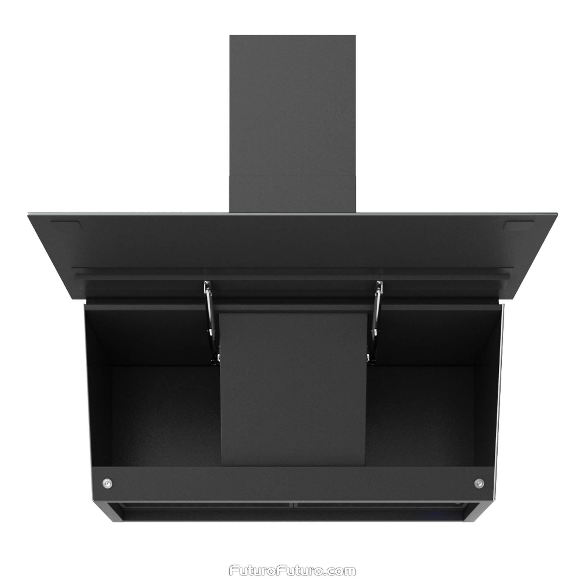 36″ Raven Black Wall Range Hood WL36RAVENBLK