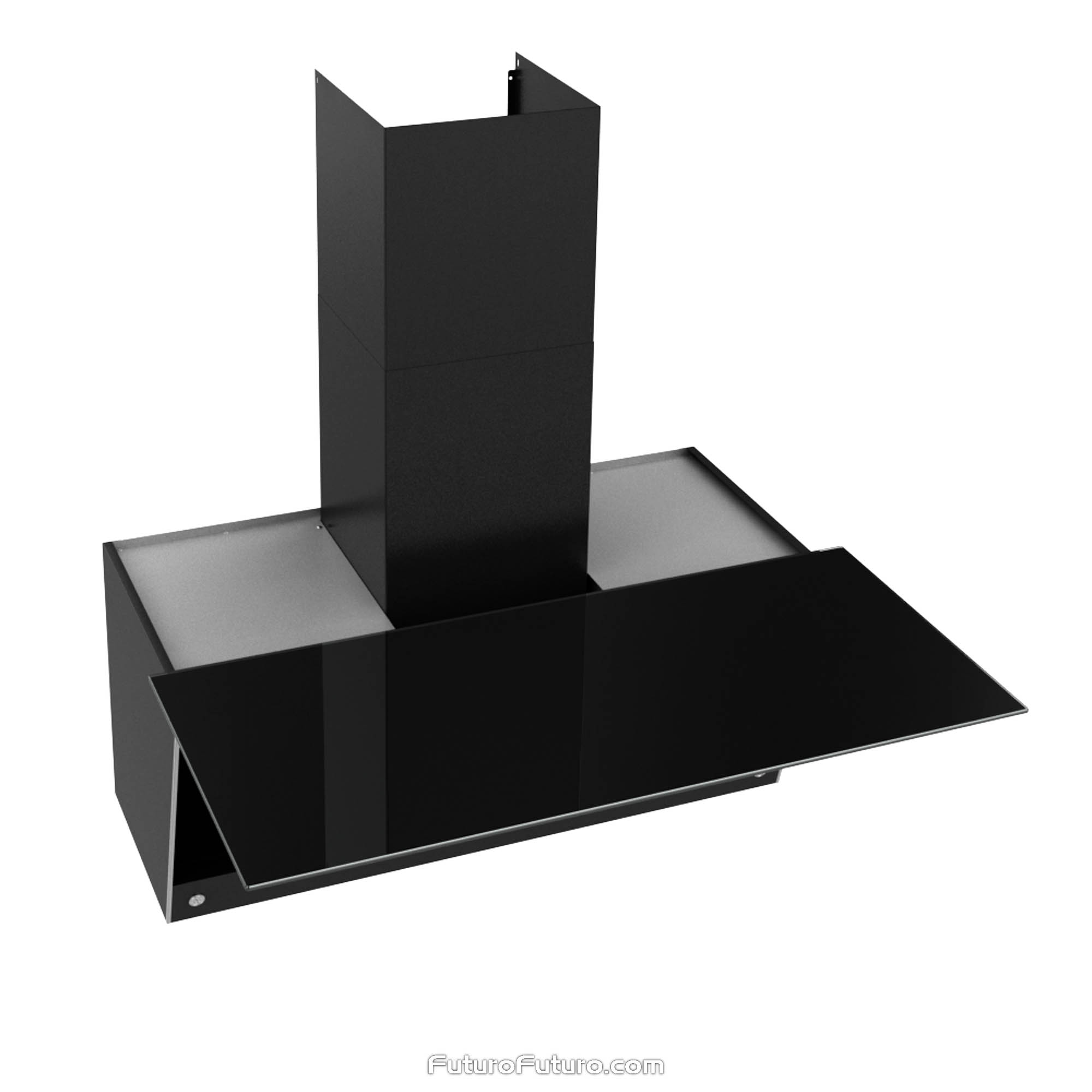 36″ Raven Black Wall Range Hood WL36RAVENBLK