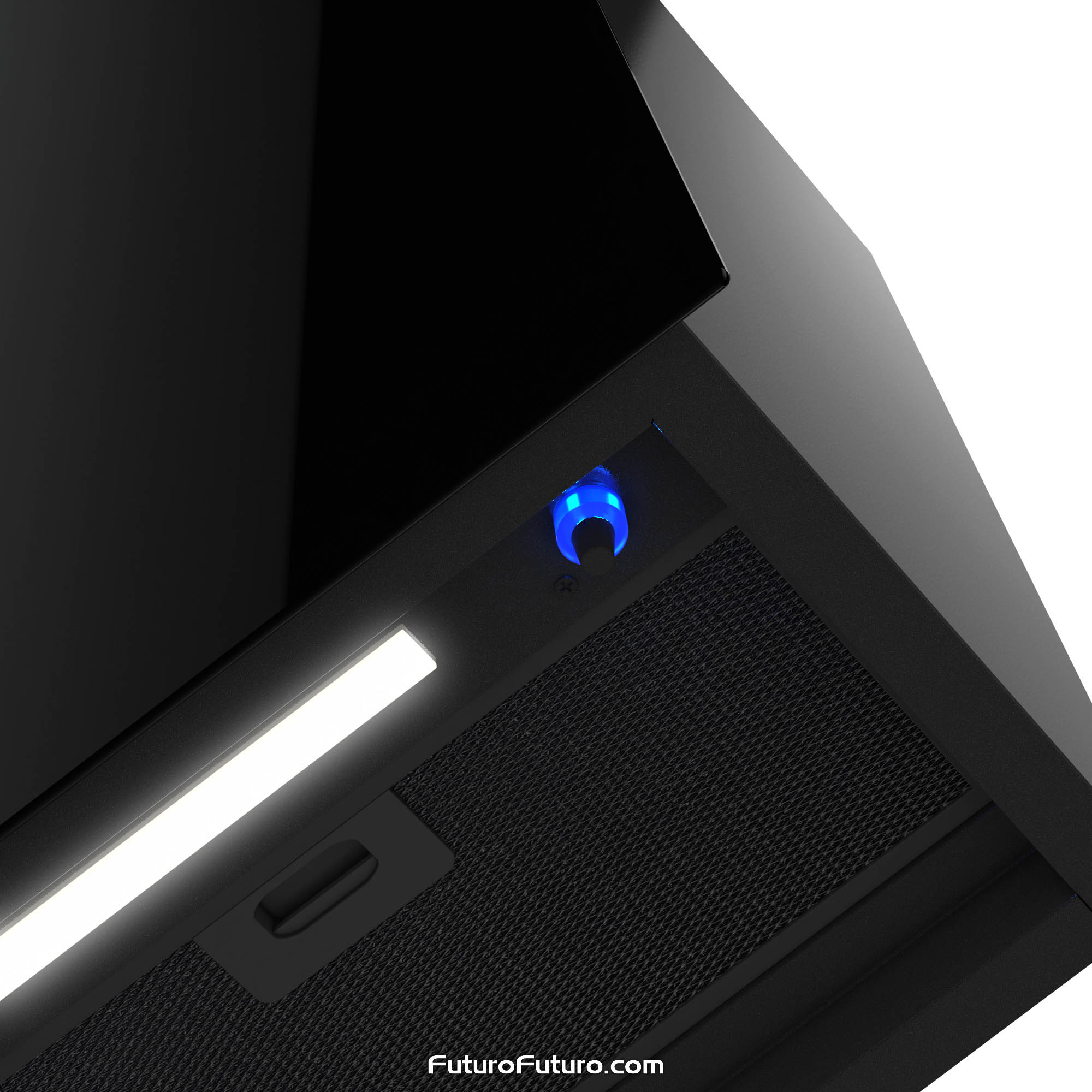 36″ Raven Black Wall Range Hood WL36RAVENBLK