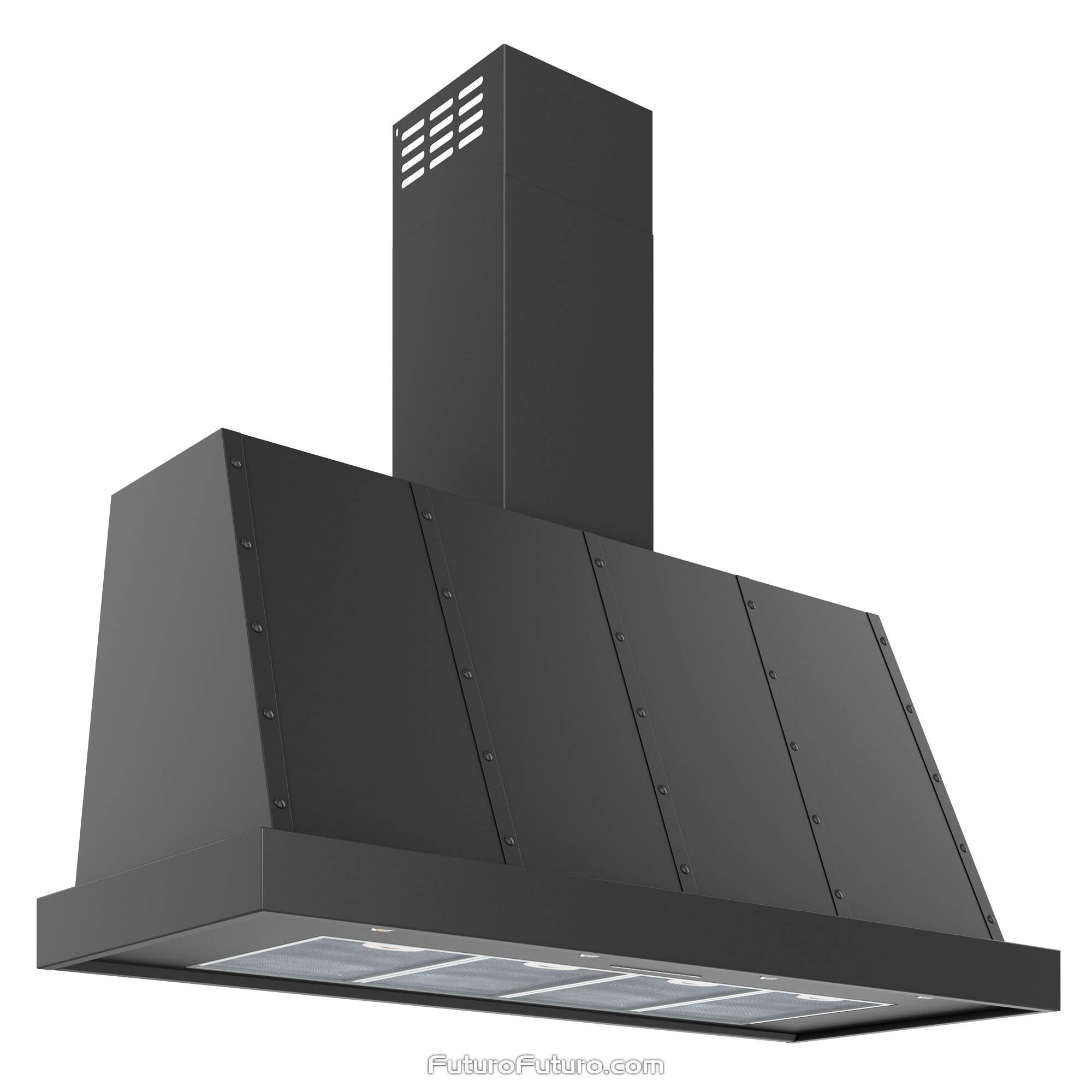 48″ Fano Black Wall Range Hood WL48FANOGM