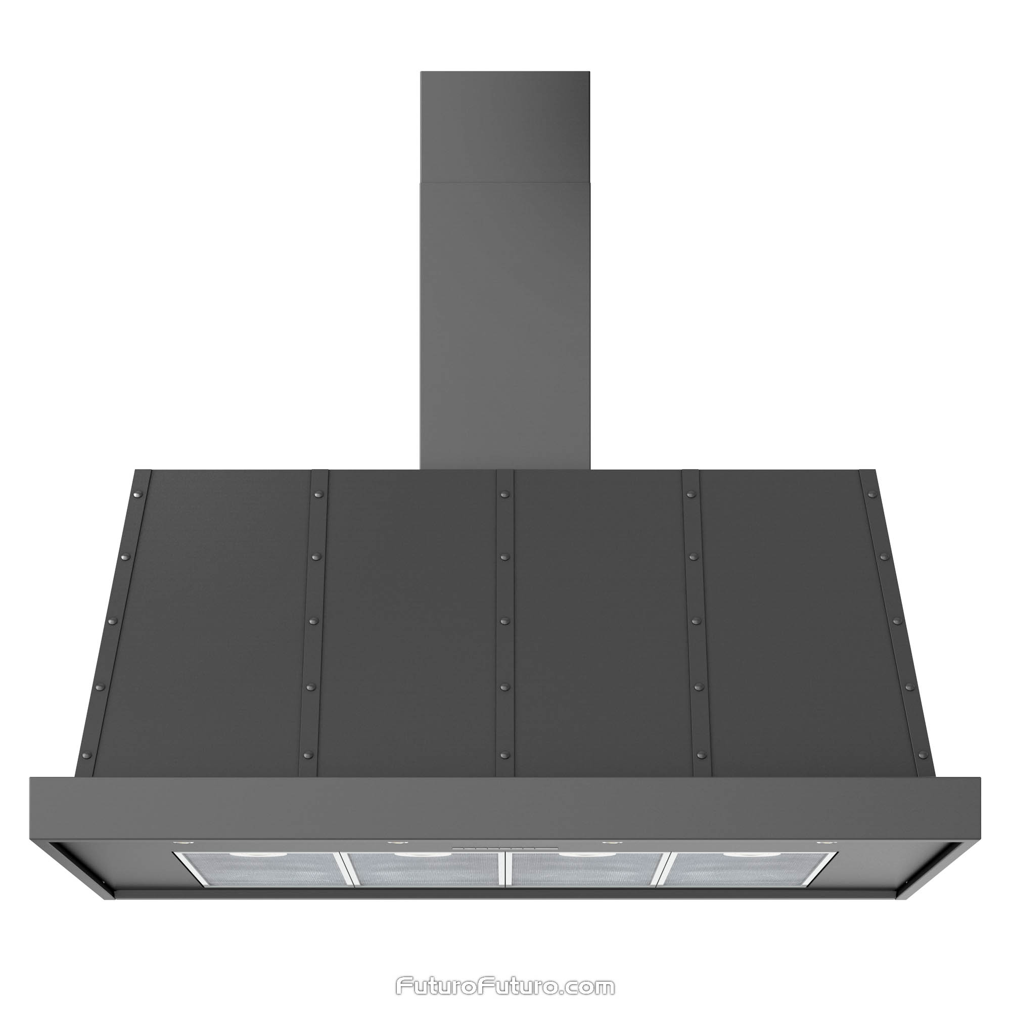 48″ Fano Black Wall Range Hood WL48FANOGM