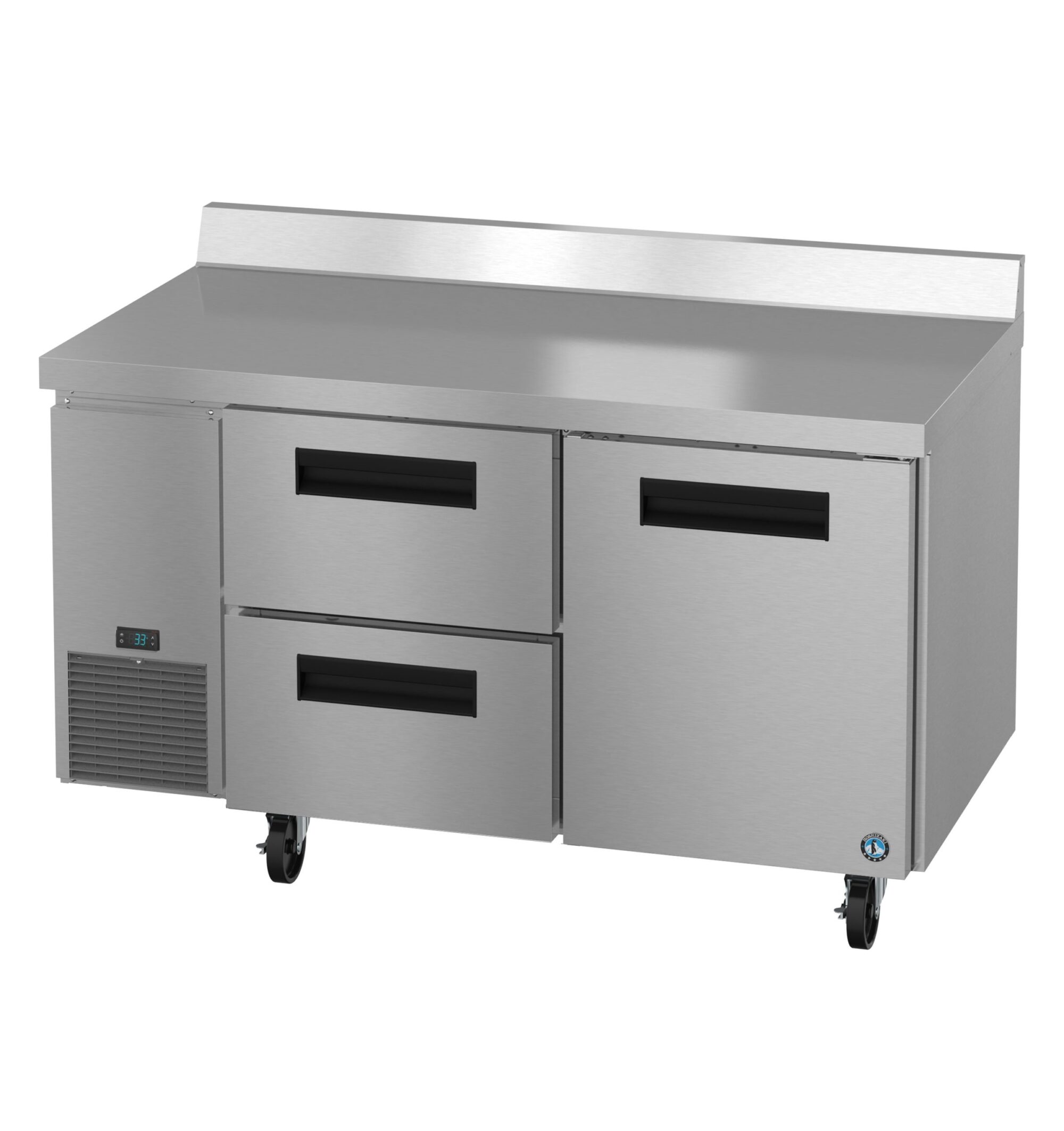 WLR60B-D2, Side Mount Refrigerator, Two Section Worktop, Drawer/Door Combo WLR60BD2