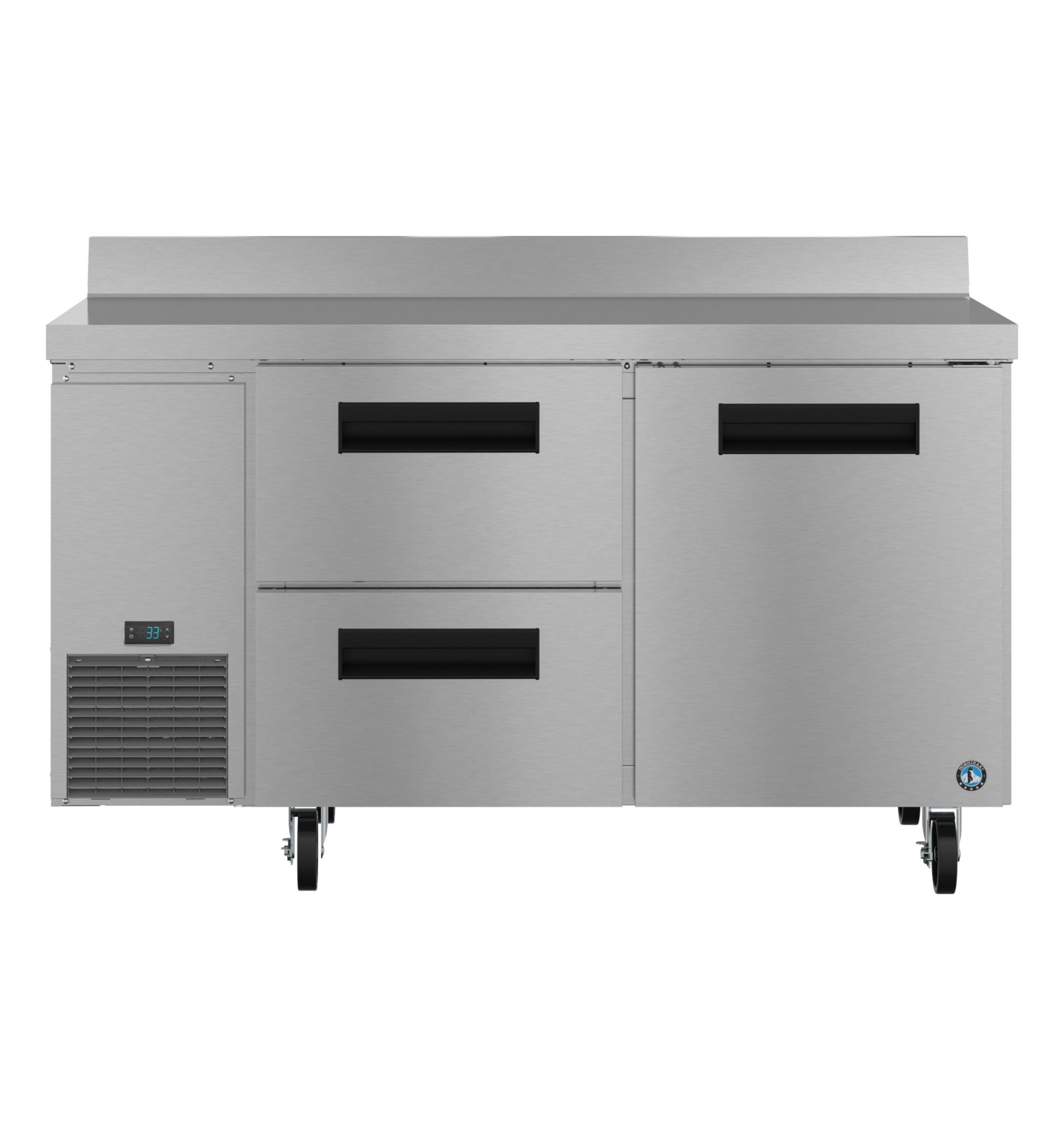 WLR60B-D2, Side Mount Refrigerator, Two Section Worktop, Drawer/Door Combo WLR60BD2