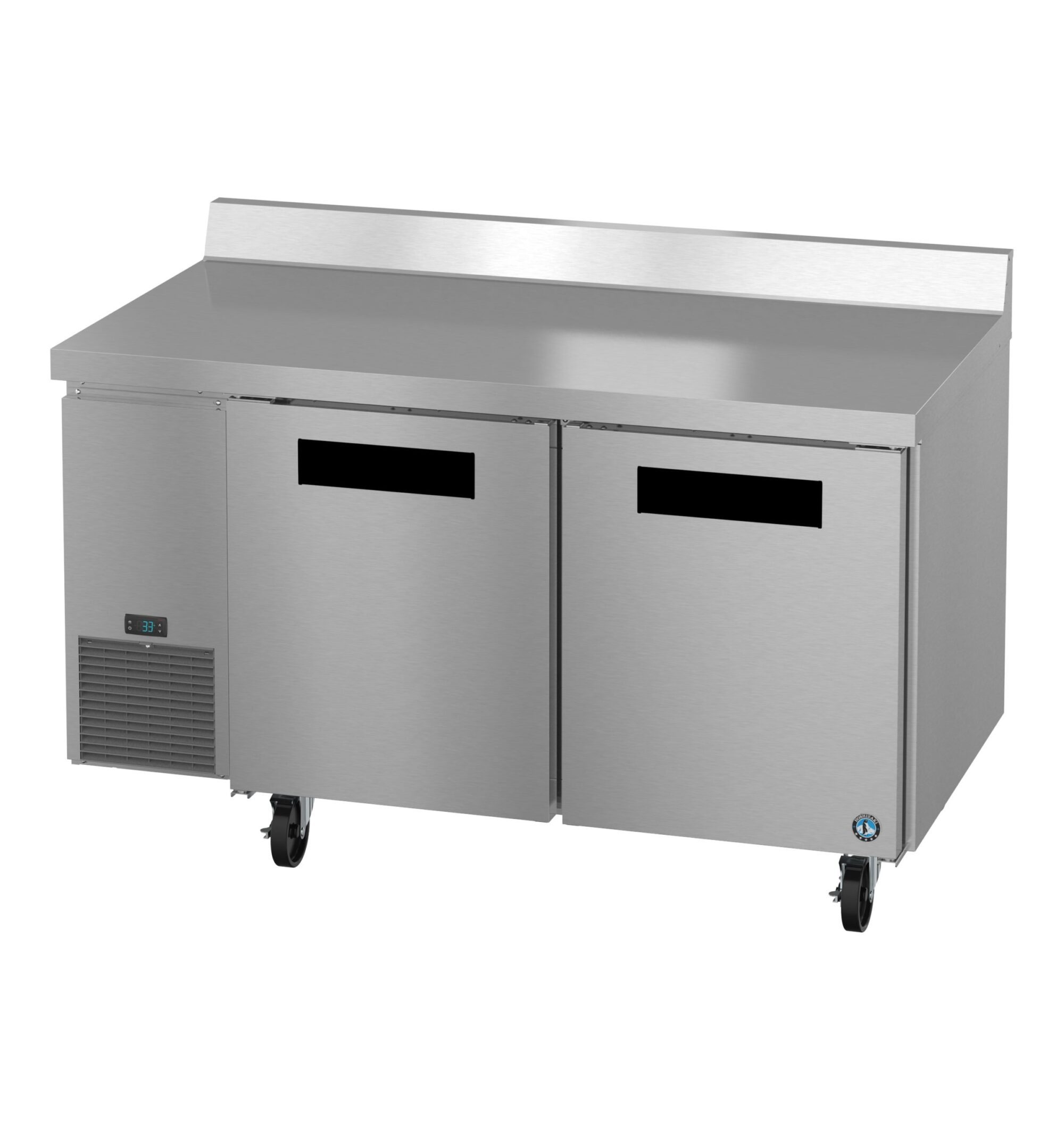 WLR60B, Side Mount Refrigerator, Two Section Worktop, Stainless Doors WLR60B