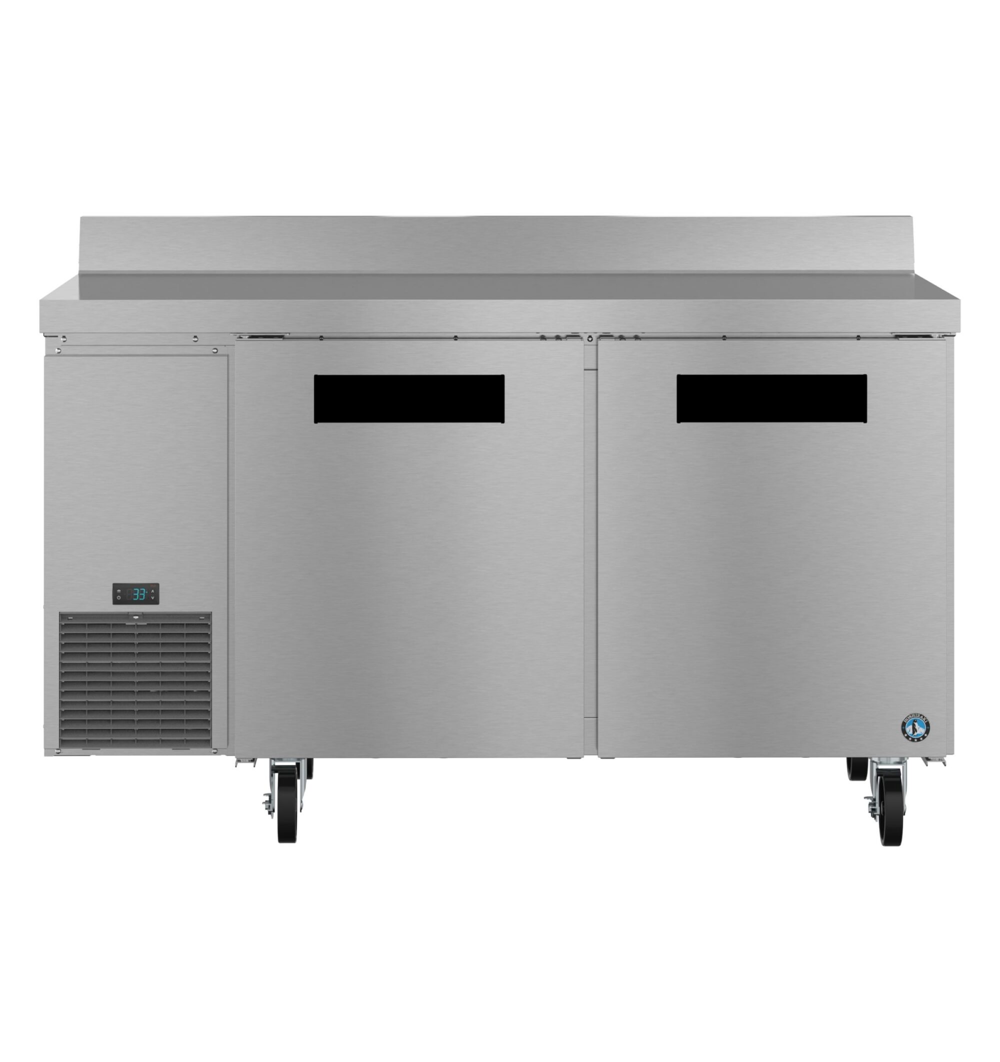 WLR60B, Side Mount Refrigerator, Two Section Worktop, Stainless Doors WLR60B