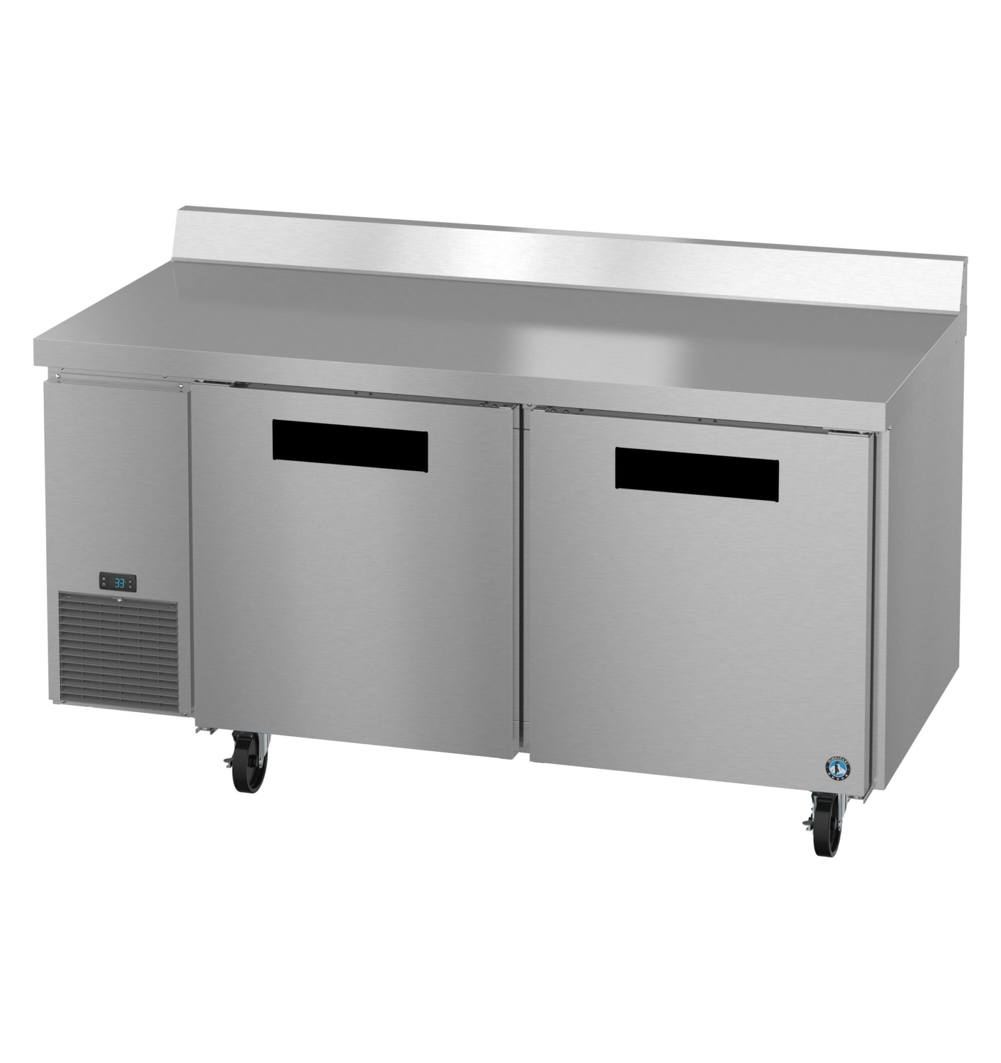 WLR67B, Side Mount Refrigerator, Two Section Worktop, Stainless Doors WLR67B