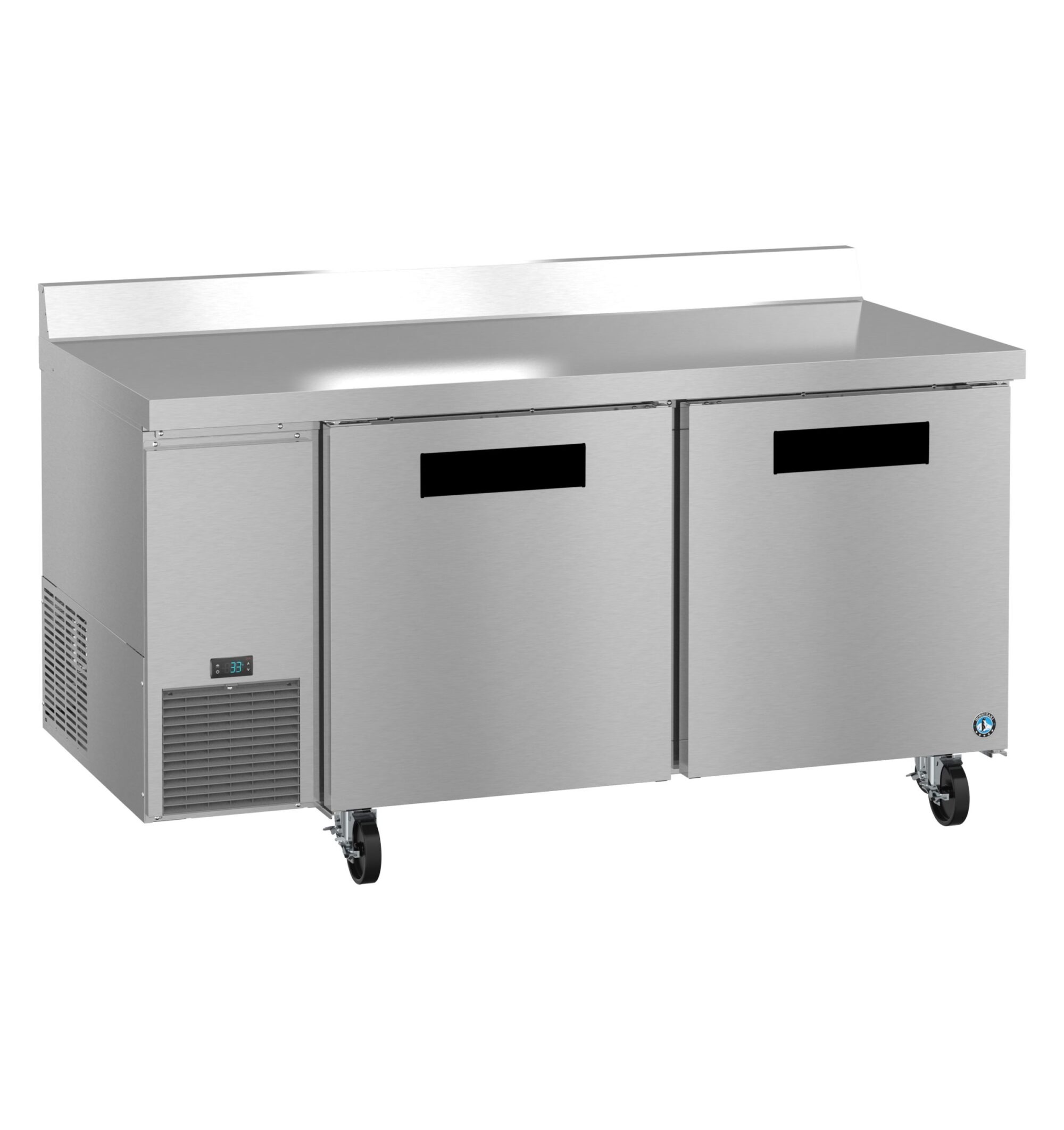 WLR67B, Side Mount Refrigerator, Two Section Worktop, Stainless Doors WLR67B