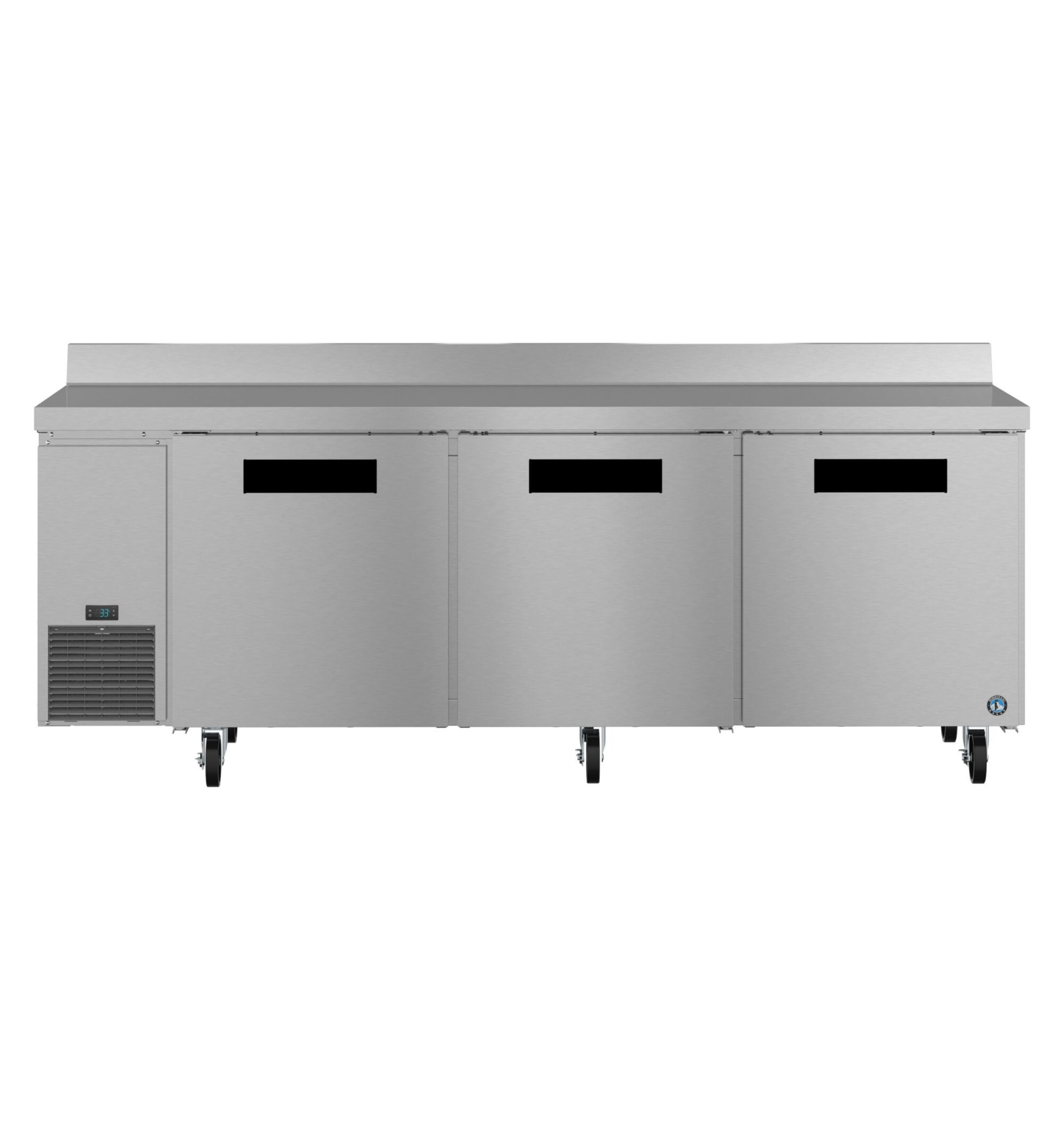 WLR93B, Side Mount Refrigerator, Three Section Worktop, Stainless Doors WLR93B