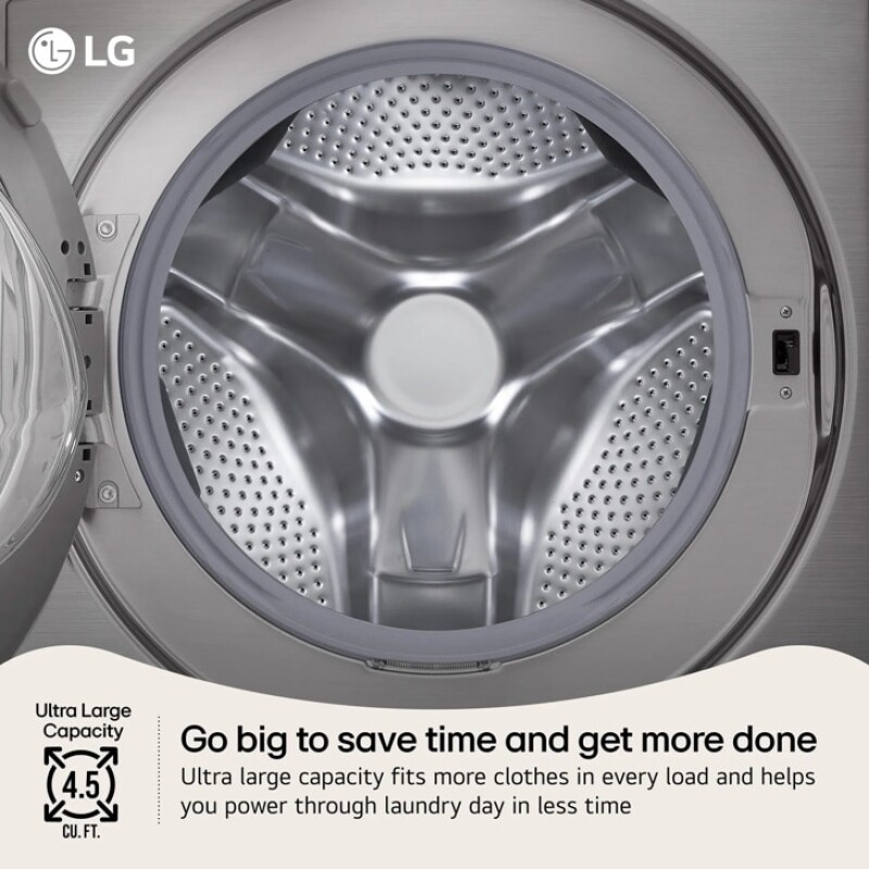 4.5 Cu. Ft. Ultra Large Capacity Front Load Washer WM3400CV, product image 3 of 24