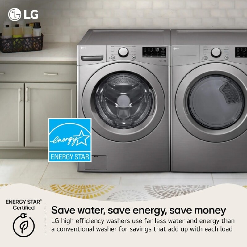 4.5 Cu. Ft. Ultra Large Capacity Front Load Washer WM3400CV, product image 7 of 24