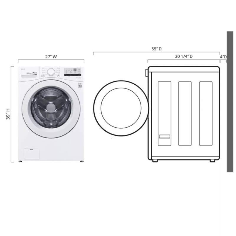 4.5 cu. ft. Ultra Large Front Load Washer view 2