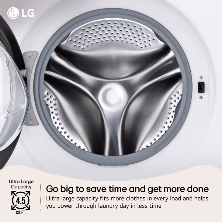 4.5 Cu. Ft. Ultra Large Capacity Smart Front Load Washer WM3420CW