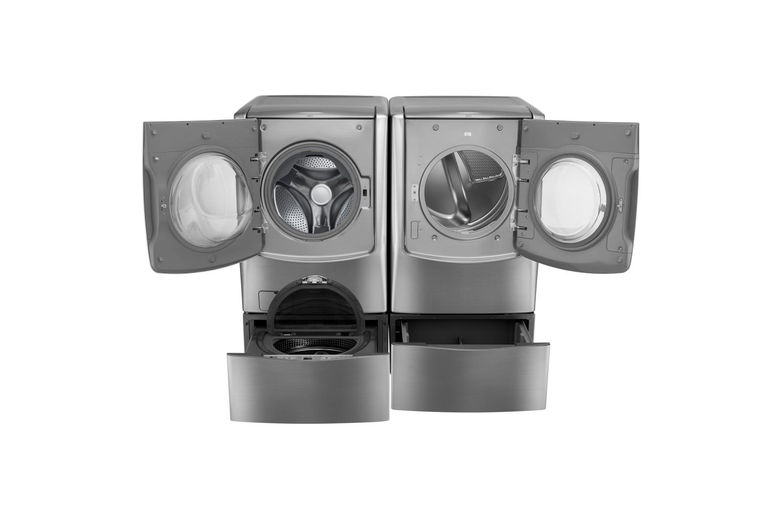 5.5 Total Capacity TWINWash Bundle with LG SideKick™ and Electric Dryer WM5000HVAWD100CVDLEX5000VWDP4V