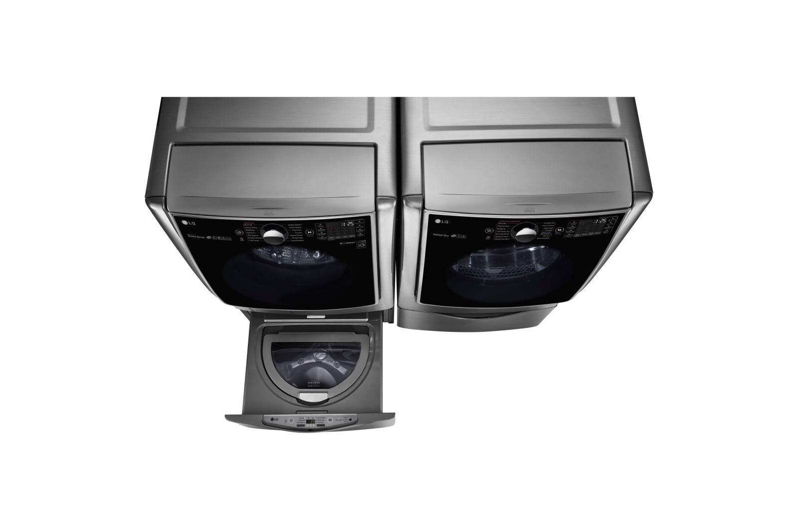 5.5 Total Capacity TWINWash Bundle with LG SideKick™ and Electric Dryer WM5000HVAWD100CVDLEX5000VWDP4V
