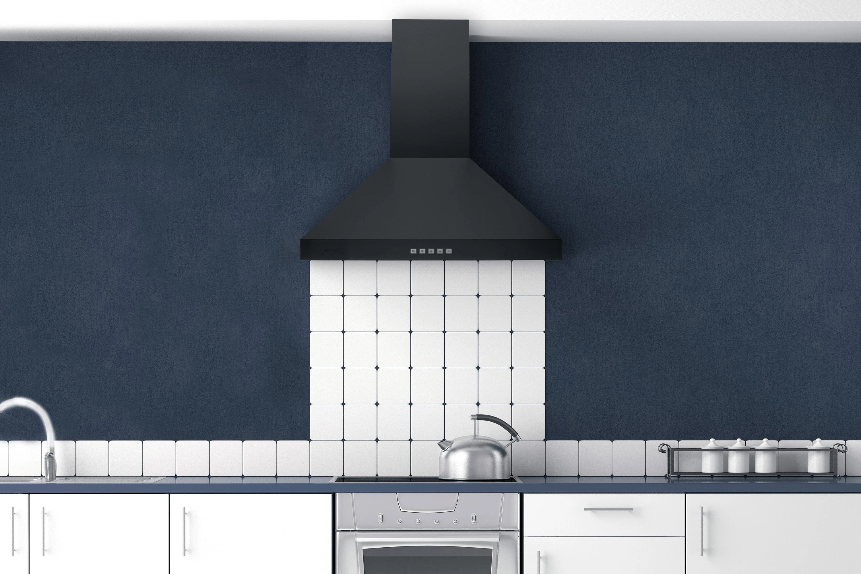 Hauslane Chef Series 36" Wall Mount Range Hood WM530BLK36P