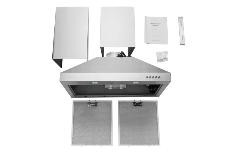 30" Wall Mount Range Hood - Convertible - Charcoal Filters Included WM530SS30B