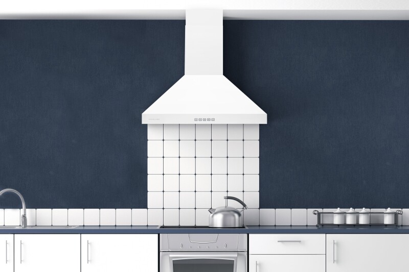 30" Wall Mount Range Hood - Convertible Matte White WM530WHT30P