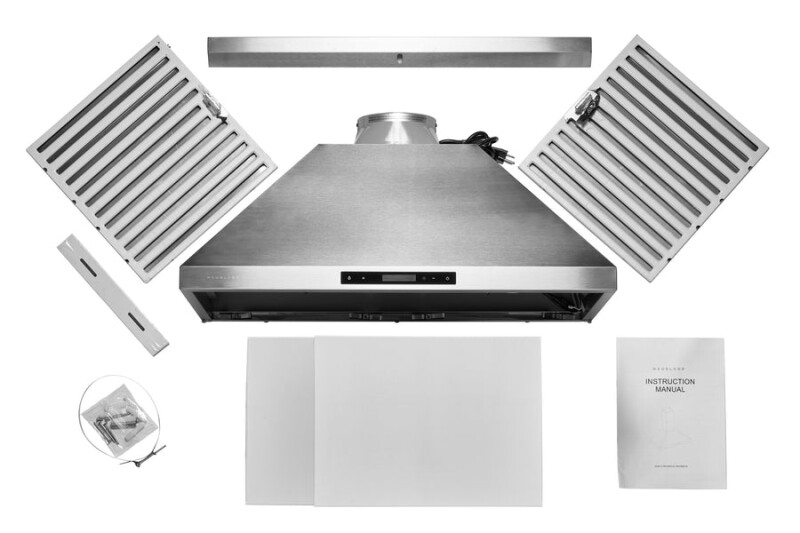 36" Wall Mount Range Hood - Convertible - Suitable for High Ceiling WM538SS36