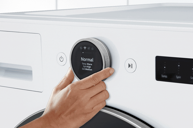 LG 4.5 cu. ft. Capacity Smart Front Load Washer with TurboWash® 360° and AI DD® Built-In Intelligence White WM5500HWA Picture 1