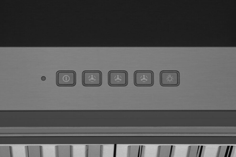 30" Black Stainless Steel Wall Mount Range Hood - Convertible - Suitable for High Ceiling WM590BSS30