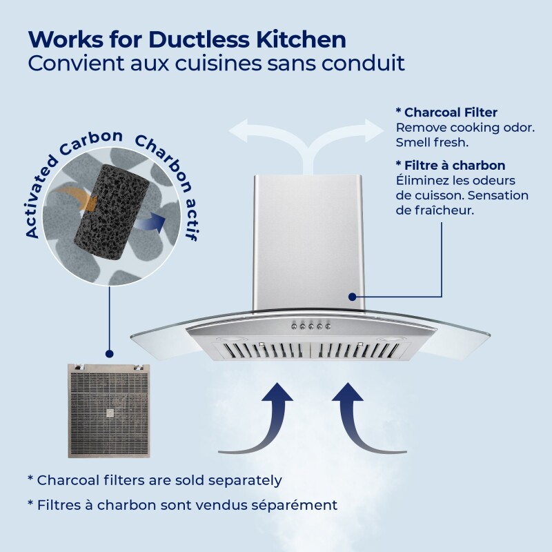30" Hauslane Wall Mount Range Hood WM600SS30