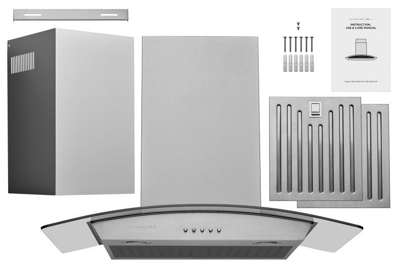 36" Hauslane Convertible Wall Mount Range Hood WM630SS36