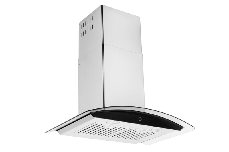 30" Canopy Wall Mount Range Hood - Convertible - Black Glass Panel WM639SS30