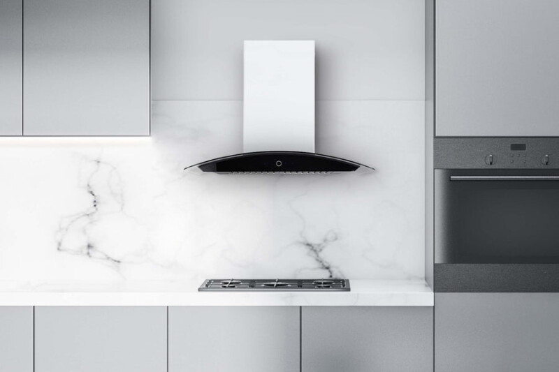 36" Canopy Wall Mount Range Hood - Convertible - Black Glass Panel WM639SS36
