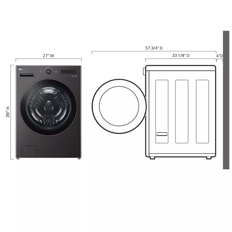 5.0 cu. ft. Mega Capacity Smart Front Load Washer with TurboWash® 360° and AI DD® Built-In Intelligence view 12
