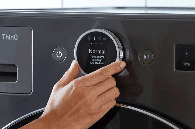 5.0 cu. ft. Mega Capacity Smart Front Load Washer with AI DD® 2.0 Built-In Intelligence & TurboWash® 360° view 6