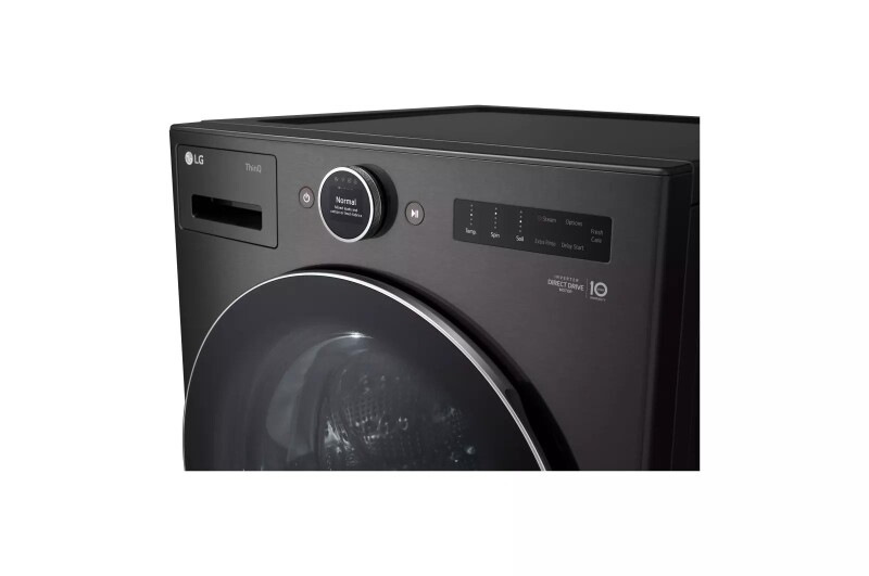 5.0 cu. ft. Mega Capacity Smart Front Load Washer with AI DD® 2.0 Built-In Intelligence & TurboWash® 360° view 5