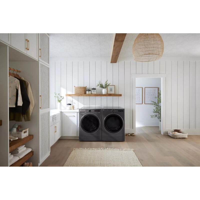 5.0 cu. ft. Mega Capacity Smart Front Load Washer with AI DD® 2.0 Built-In Intelligence & TurboWash® 360° view 16