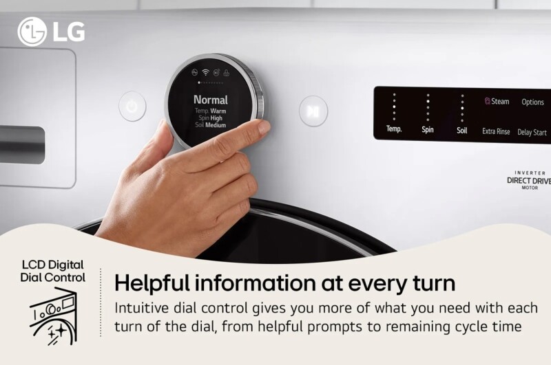 5.0 Cu. Ft. Mega Capacity Smart Front Load Washer With Turbowash® 360°and Built-in Intelligence WM6700HWA