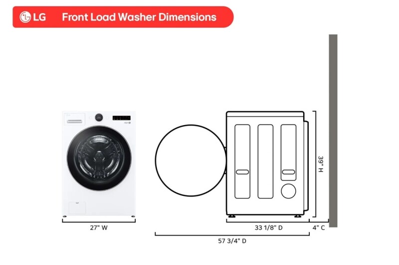 5.0 Cu. Ft. Mega Capacity Smart Front Load Washer With Turbowash® 360°and Built-in Intelligence WM6700HWA