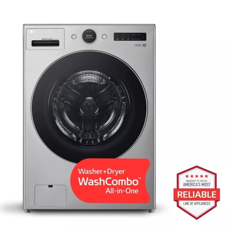 LG Ventless Washer/Dryer Combo LG WashCombo™ All-in-One 5.0 cu. ft. Mega Capacity with Inverter HeatPump™ Technology and Direct Drive Motor Graphite Steel WM6998HVA Picture 1