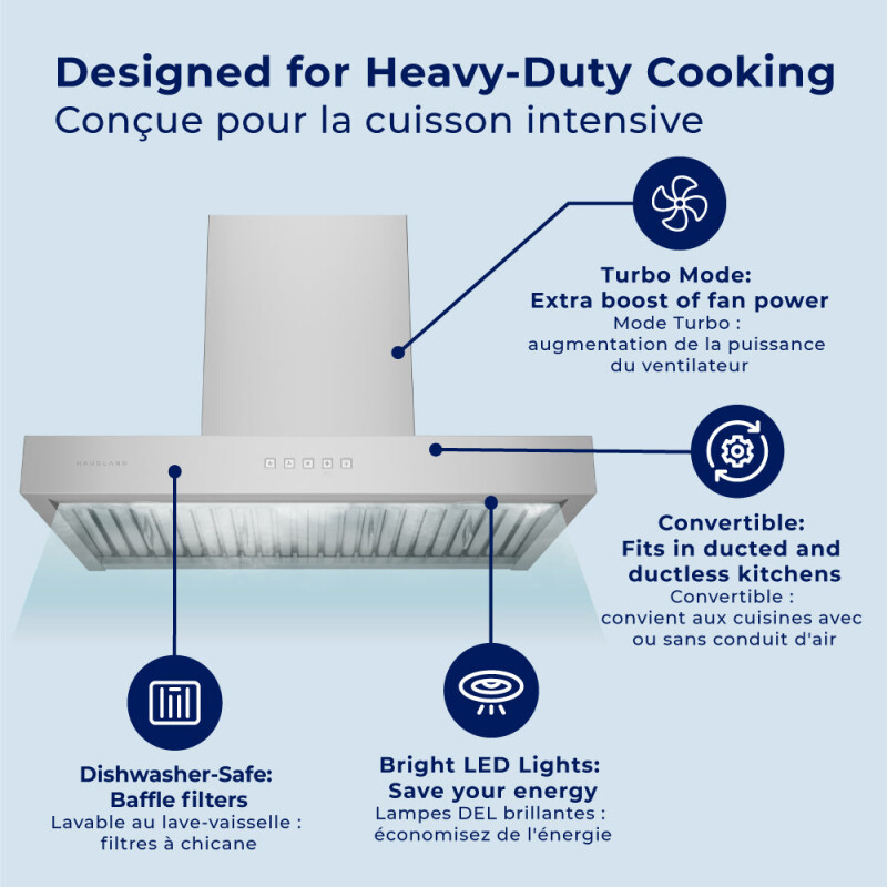 30" Wall Mount Range Hood - Convertible - Pro-Style Design WM730SS30