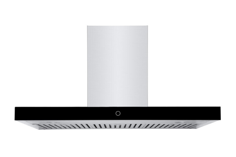 36" Wall Mount Range Hood - Convertible - Black Glass Panel WM739SS36